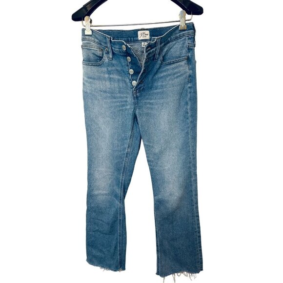 J.CREW 10" billie demi boot crop jeans blue size 26 - Picture 3 of 12